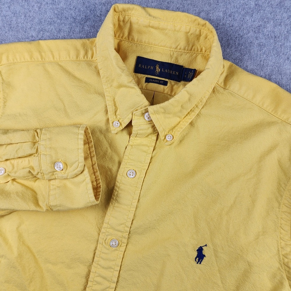Ralph Lauren Yellow Casual Button Down Shirt